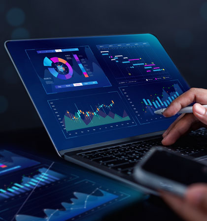 Computer with data