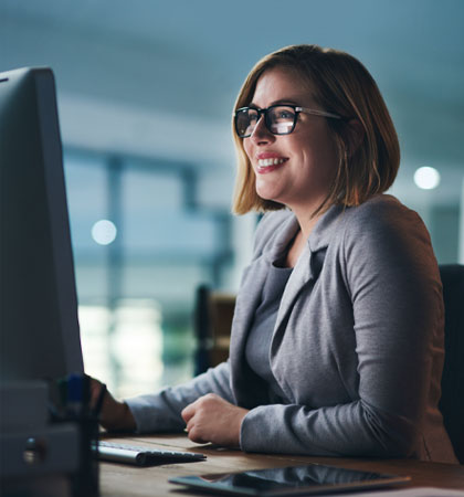 Women working on the computer