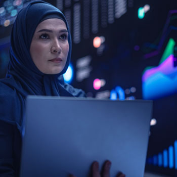 Women working on computer