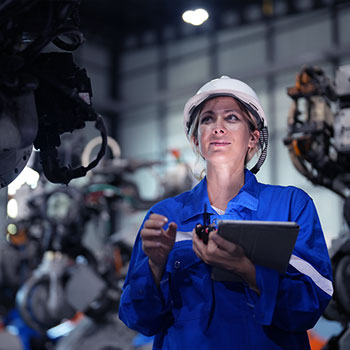 Women working in factory