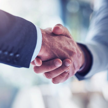 Men shaking hands