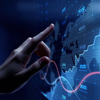 Hand touching data