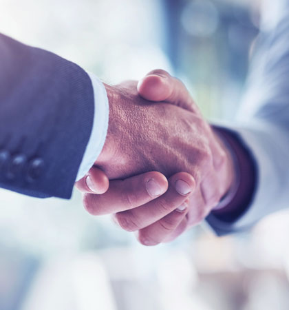 Men shaking hands
