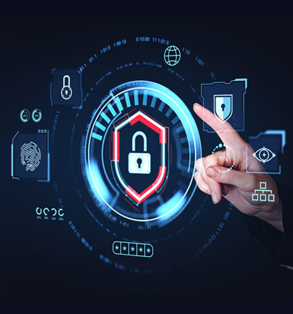 Cybersecurity with finger